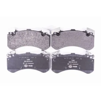 Jeu de 4 plaquettes de frein avant HELLA OEM 4G0698151AF