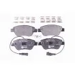 HELLA 8DB 355 016-071 - Jeu de 4 plaquettes de frein avant
