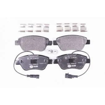 Jeu de 4 plaquettes de frein avant HELLA OEM 4254C8