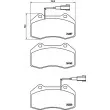 HELLA 8DB 355 016-141 - Jeu de 4 plaquettes de frein avant