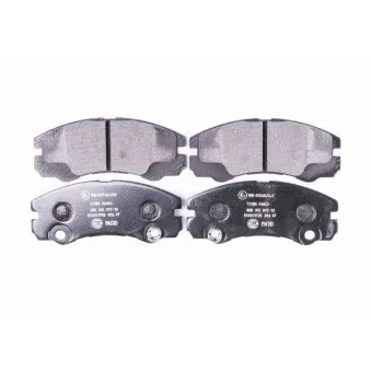 Jeu de 4 plaquettes de frein avant HELLA OEM 1605002