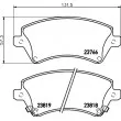 HELLA 8DB 355 017-241 - Jeu de 4 plaquettes de frein avant