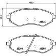 HELLA 8DB 355 017-351 - Jeu de 4 plaquettes de frein avant