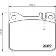 HELLA 8DB 355 017-481 - Jeu de 4 plaquettes de frein avant