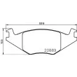 HELLA 8DB 355 017-491 - Jeu de 4 plaquettes de frein avant
