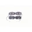 HELLA 8DB 355 017-741 - Jeu de 4 plaquettes de frein avant