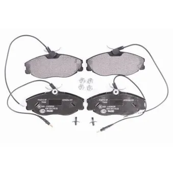 Jeu de 4 plaquettes de frein avant HELLA 8DB 355 018-221 pour PEUGEOT 406 3.0 V6 - 207cv