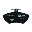 HELLA 8DB 355 018-241 - Jeu de 4 plaquettes de frein avant