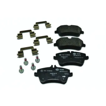 Jeu de 4 plaquettes de frein avant HELLA OEM A0034202620