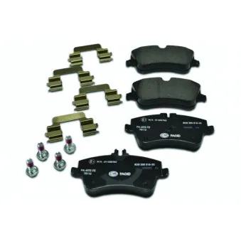 Jeu de 4 plaquettes de frein avant HELLA OEM A0034209520