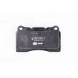 HELLA 8DB 355 018-361 - Jeu de 4 plaquettes de frein avant