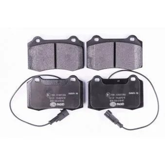 Jeu de 4 plaquettes de frein avant HELLA OEM 77362239