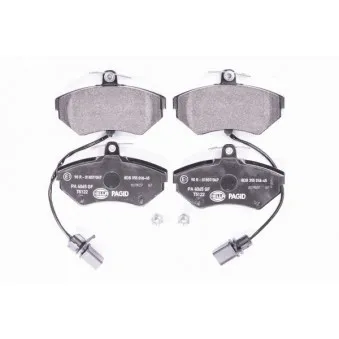 Jeu de 4 plaquettes de frein avant HELLA OEM JZW698151G