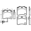 HELLA 8DB 355 018-521 - Jeu de 4 plaquettes de frein avant