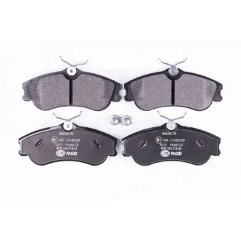 Jeu de 4 plaquettes de frein avant HELLA OEM 1617273180