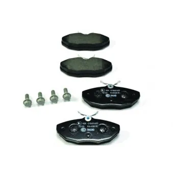 Jeu de 4 plaquettes de frein arrière HELLA OEM XR8124636