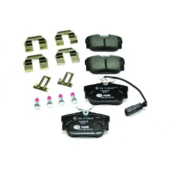 Jeu de 4 plaquettes de frein arrière HELLA OEM 7D0698451D