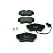 Jeu de 4 plaquettes de frein avant HELLA [8DB 355 018-621]