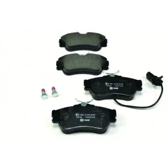 Jeu de 4 plaquettes de frein avant HELLA OEM 7D0698151B