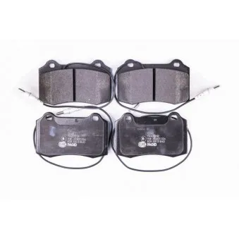 HELLA 8DB 355 018-631 - Jeu de 4 plaquettes de frein avant