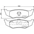 HELLA 8DB 355 018-661 - Jeu de 4 plaquettes de frein arrière