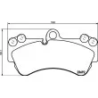 HELLA 8DB 355 018-701 - Jeu de 4 plaquettes de frein avant