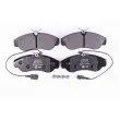 HELLA 8DB 355 018-791 - Jeu de 4 plaquettes de frein avant