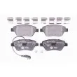 HELLA 8DB 355 018-821 - Jeu de 4 plaquettes de frein avant