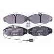 HELLA 8DB 355 018-891 - Jeu de 4 plaquettes de frein avant