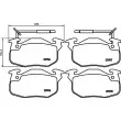 HELLA 8DB 355 018-961 - Jeu de 4 plaquettes de frein avant