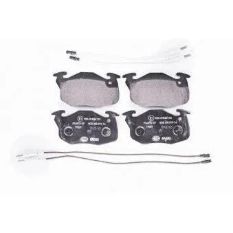 Jeu de 4 plaquettes de frein avant HELLA OEM 425499