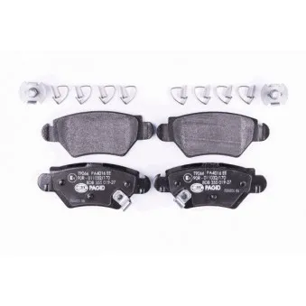 Jeu de 4 plaquettes de frein arrière HELLA OEM 9198598