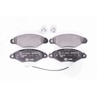 Jeu de 4 plaquettes de frein avant HELLA OEM 7701208142