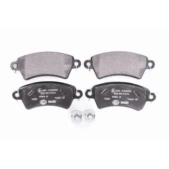 Jeu de 4 plaquettes de frein avant HELLA OEM 172103