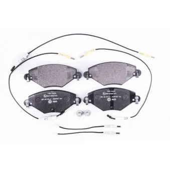 Jeu de 4 plaquettes de frein avant HELLA OEM 1617257180