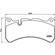 HELLA 8DB 355 019-521 - Jeu de 4 plaquettes de frein avant