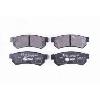 Jeu de 4 plaquettes de frein arrière HELLA OEM 96800089