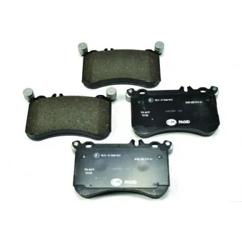 Jeu de 4 plaquettes de frein avant HELLA OEM 0074208420