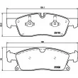 HELLA 8DB 355 019-701 - Jeu de 4 plaquettes de frein avant