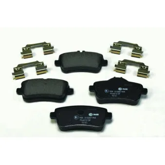 Jeu de 4 plaquettes de frein arrière HELLA OEM A0064203420