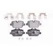 HELLA 8DB 355 020-111 - Jeu de 4 plaquettes de frein arrière