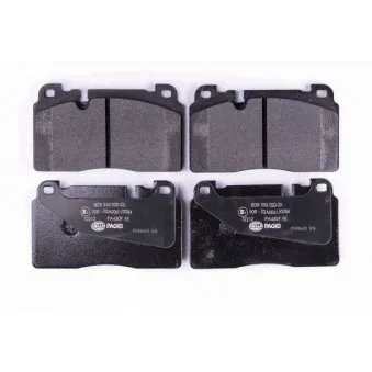 Jeu de 4 plaquettes de frein avant HELLA OEM 8R0698151T