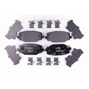 Jeu de 4 plaquettes de frein arrière HELLA 8DB 355 020-311 pour DODGE JOURNEY 2.4 ECO+ - 170cv