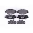 HELLA 8DB 355 020-371 - Jeu de 4 plaquettes de frein arrière