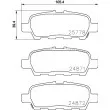 HELLA 8DB 355 020-401 - Jeu de 4 plaquettes de frein arrière