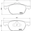 HELLA 8DB 355 020-411 - Jeu de 4 plaquettes de frein avant
