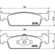 HELLA 8DB 355 020-421 - Jeu de 4 plaquettes de frein avant