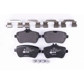 Jeu de 4 plaquettes de frein arrière HELLA OEM 0084203420