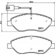 HELLA 8DB 355 020-561 - Jeu de 4 plaquettes de frein avant