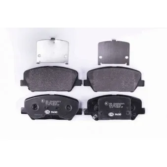 Jeu de 4 plaquettes de frein avant HELLA 8DB 355 020-591 pour HYUNDAI GENESIS 2.0 CVVT - 209cv